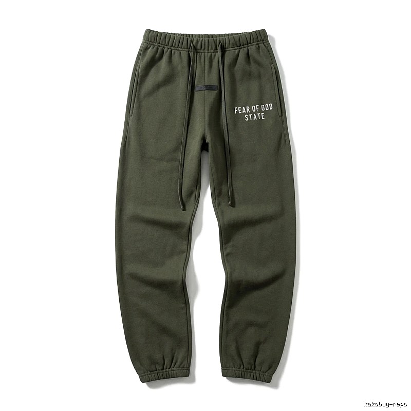 ESSENTIALS Minimalist Style Military Green Sweatpants