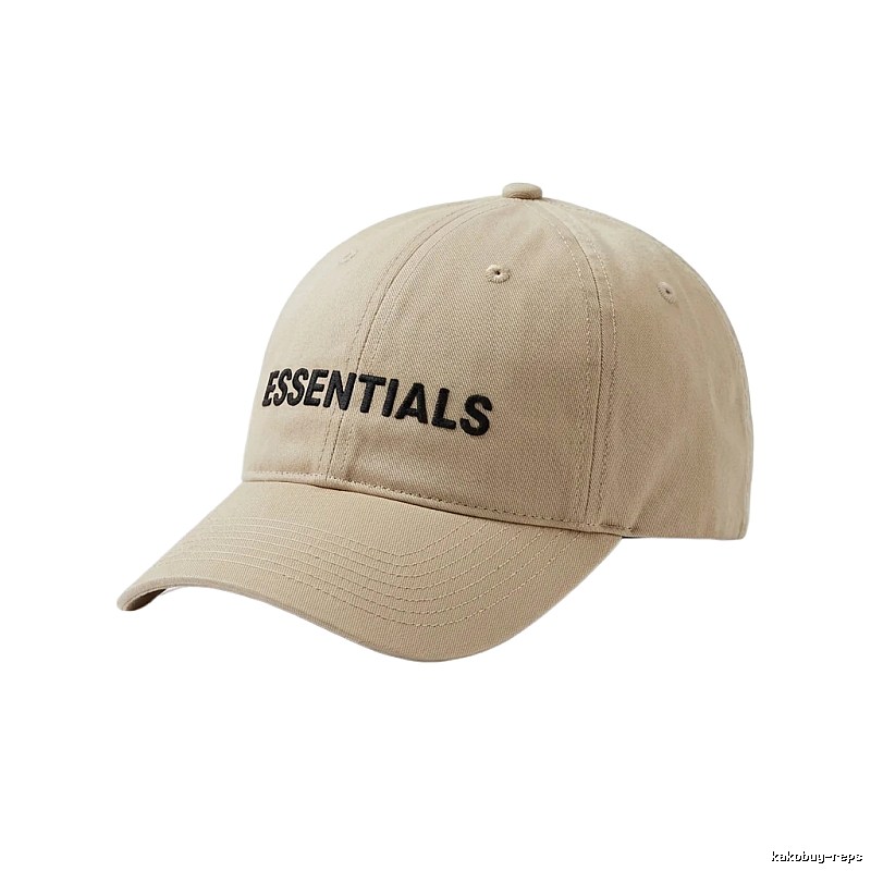 ESSENTIALS Simple Beige Baseball Cap