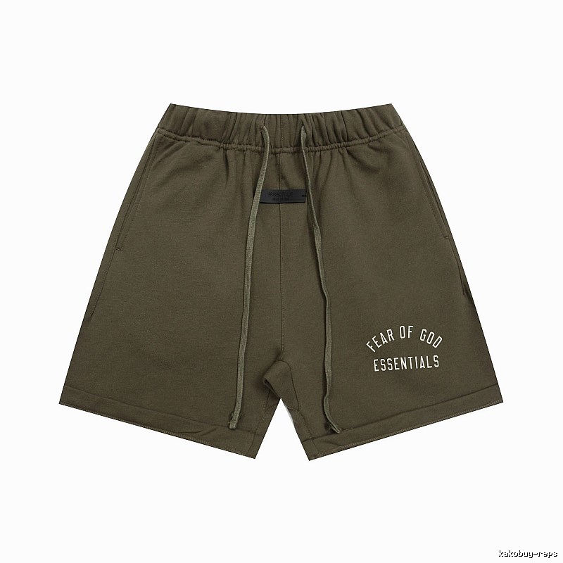 ESSENTIALS trendy brand army green shorts