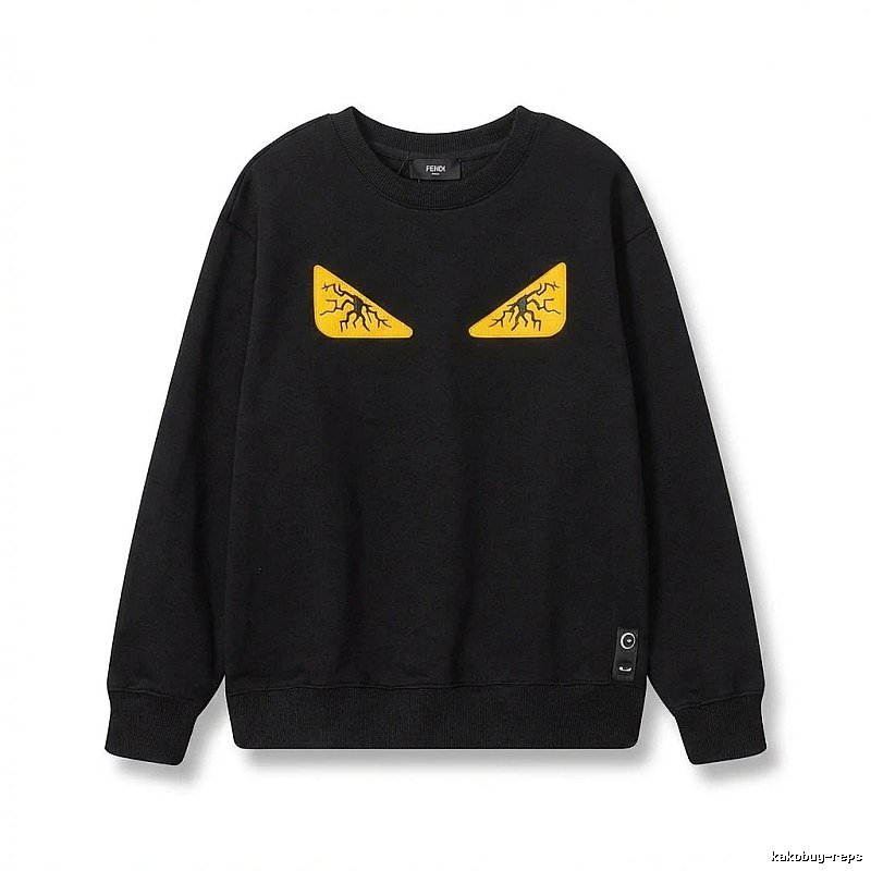 Fendi Monster Trendy Cool Black Sweatshirt