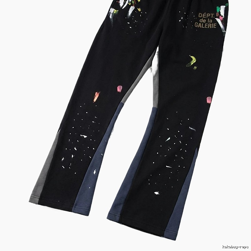Gallery Dept Graffiti Style Black Trousers