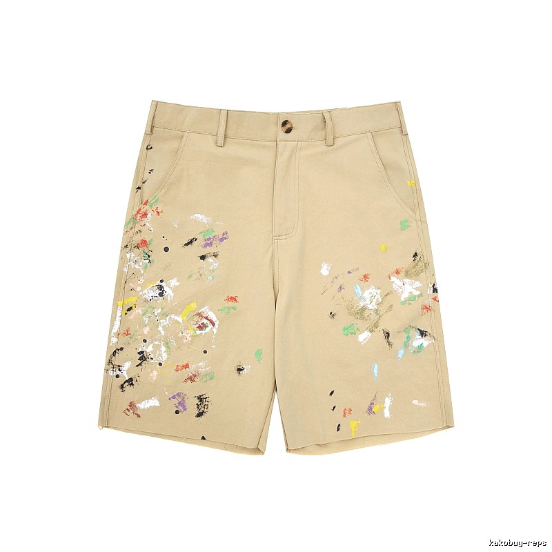 Gallery Dept Graffiti Style Khaki Shorts