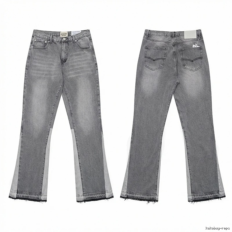 Gallery Dept. patchwork-style grey jeans