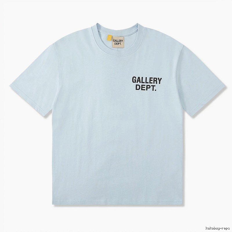 Gallery Dept Simple Style Light Blue T-shirt