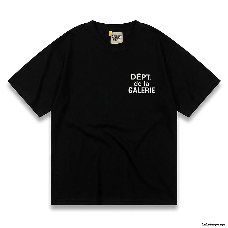 Gallery Dept Trendy and Cool Black T-shirt