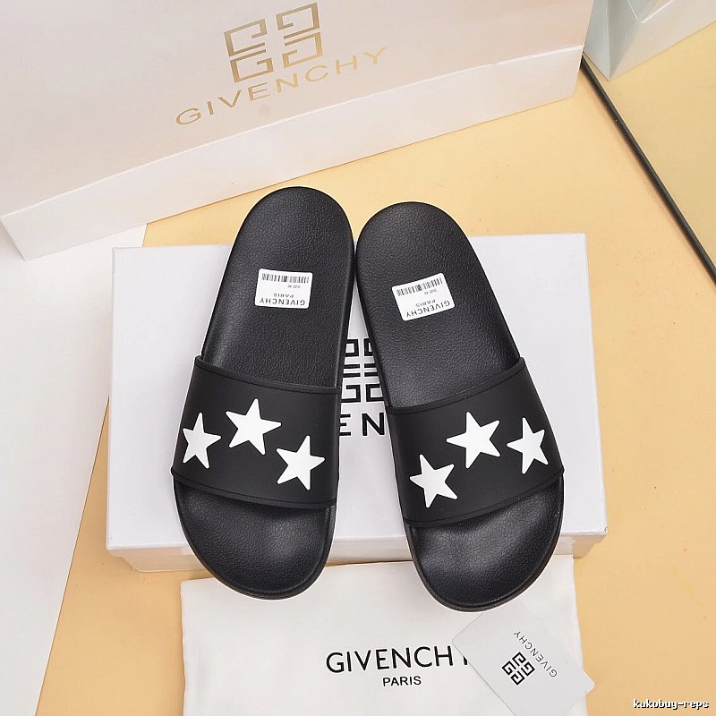 Givenchy Star Collection Trendy Black Slides