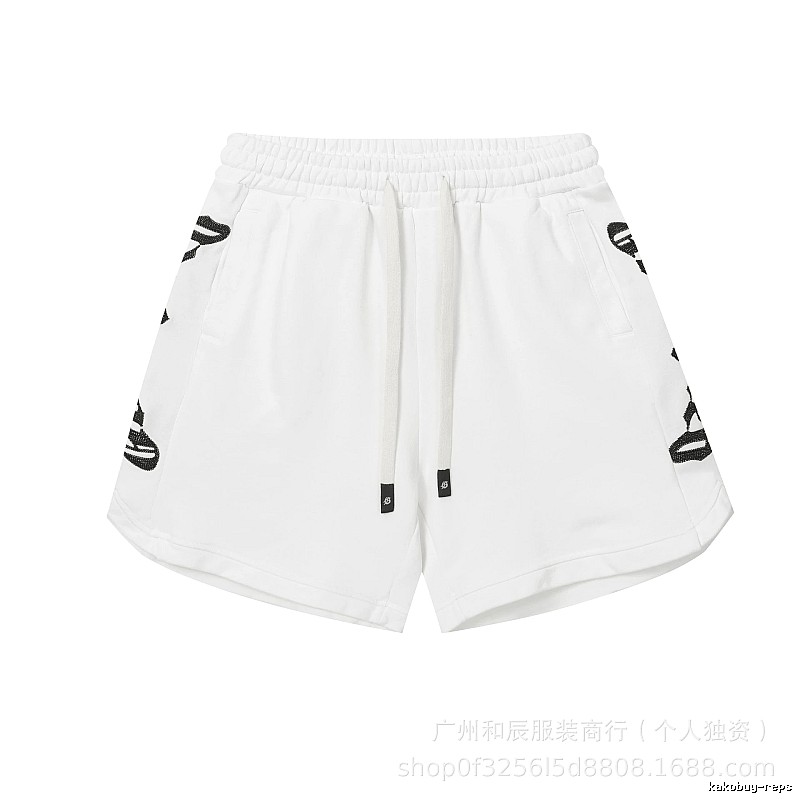 Godspeed Rhinestone Street Style White Shorts