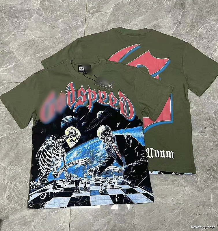 Godspeed Skull Duel Dark Style Army Green T-Shirt