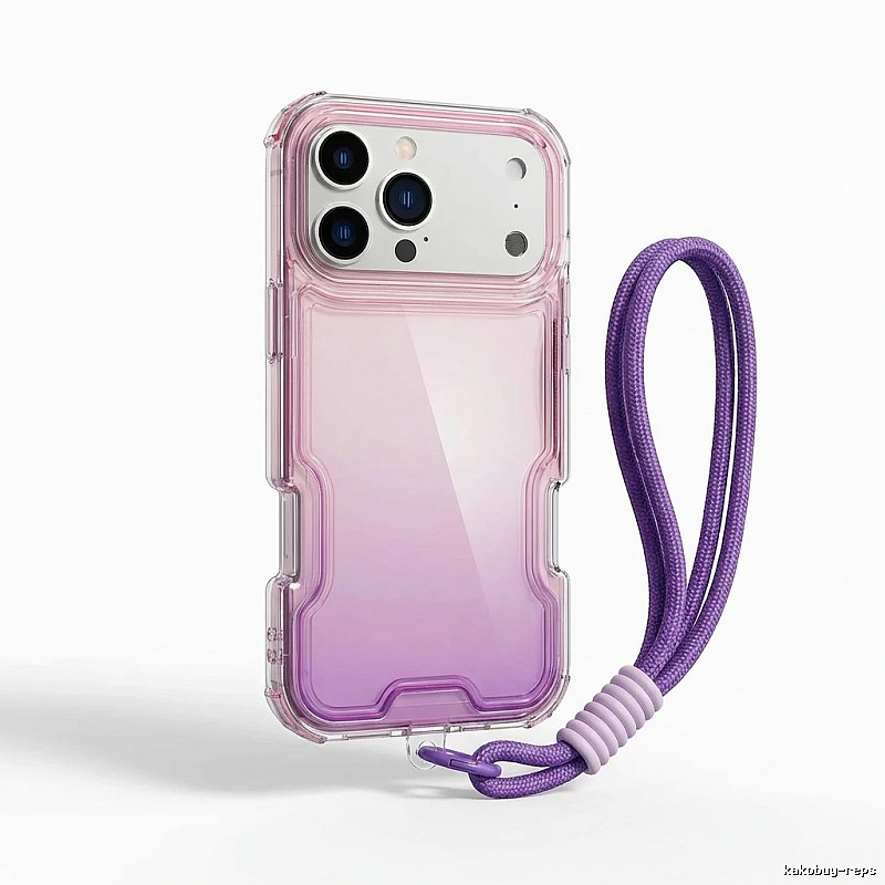Gradient and Transparent Style iPhone Case for Trendy Brands