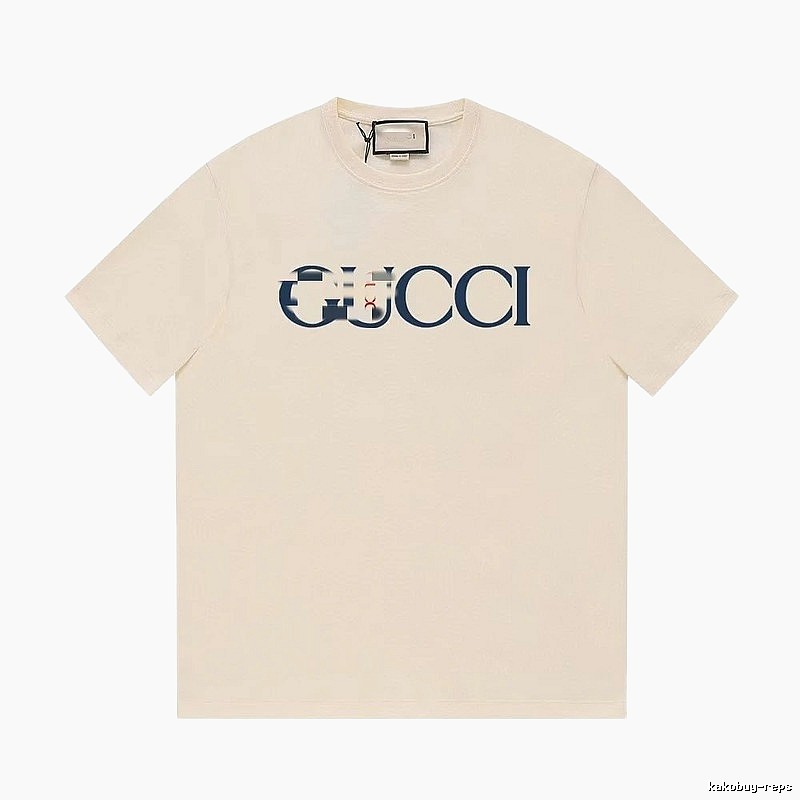 Gucci Classic Printed Casual Style Off-white Short Sleeve T-Shirt