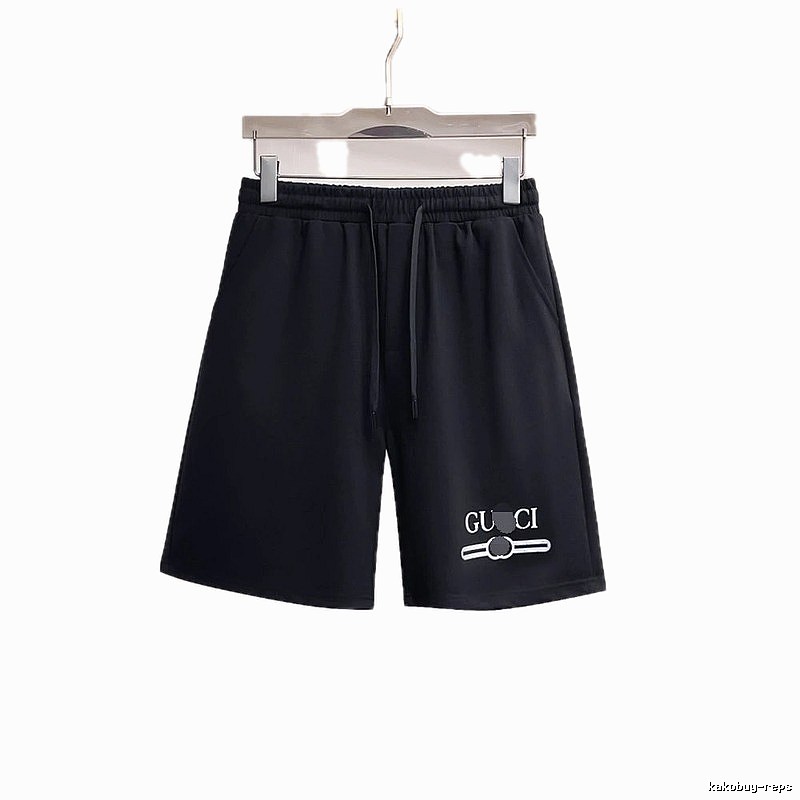 Gucci Letter Print Casual Style Black Shorts