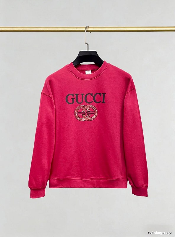 Gucci Pink Crewneck Sweatshirt with Gucci Sweatshirt for Photo Ready