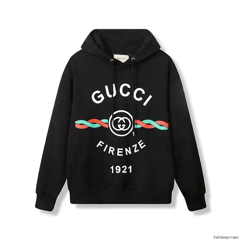 Gucci retro-style black hoodie