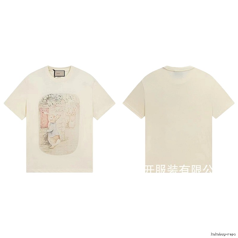 Gucci x Peter Rabbit Co-branded Vintage-style Off-white T-Shirt