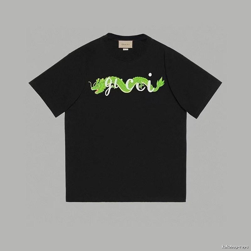 Gucci Year of the Dragon Collection Trendy Black Short-sleeve T-shirt