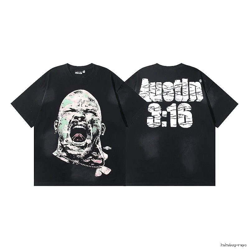 Hellstar 3:16 Portrait American Style Black T-shirt