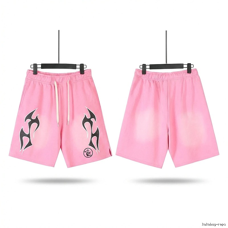 Hellstar Flame Wind Pink Shorts