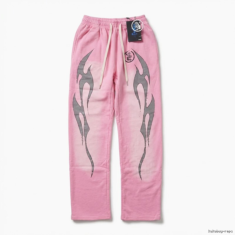 Hellstar Flame Wind Pink Sweatpants