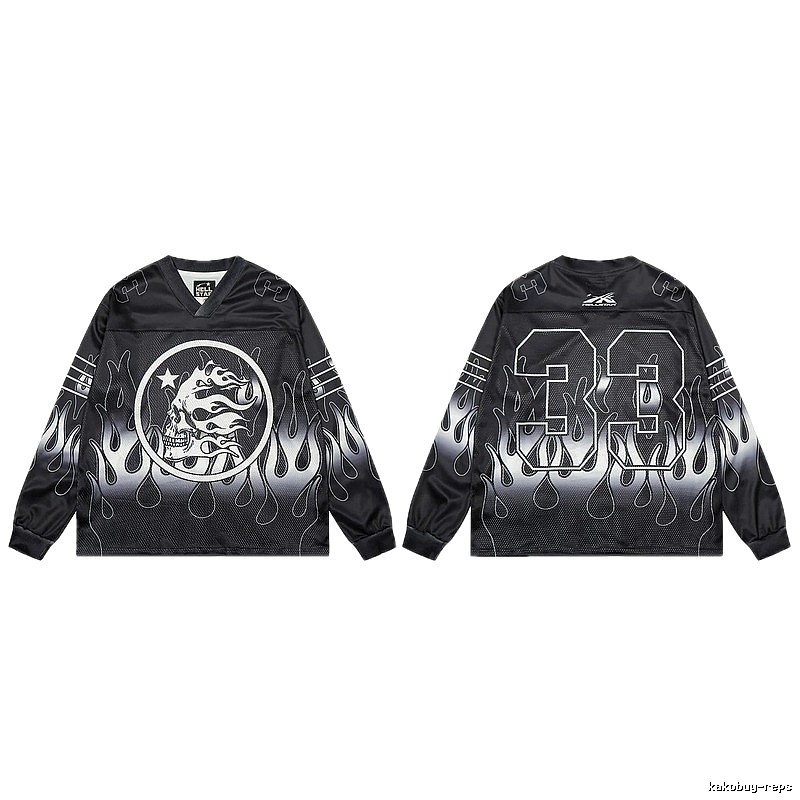 Hellstar Skull Flame High Street Black Jersey