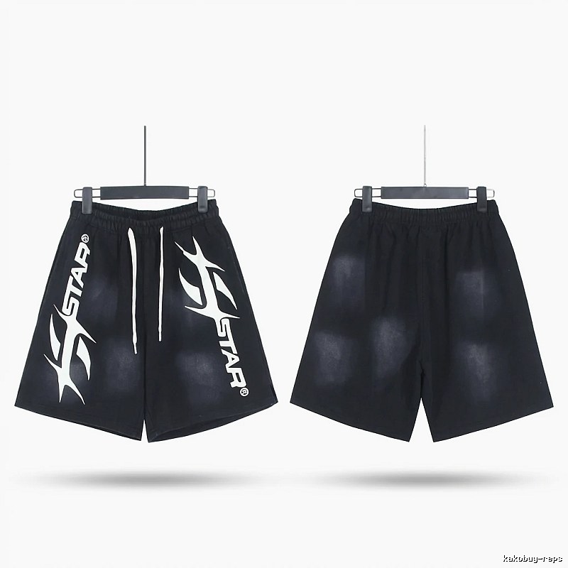 Hellstar Trendy Style Black Shorts