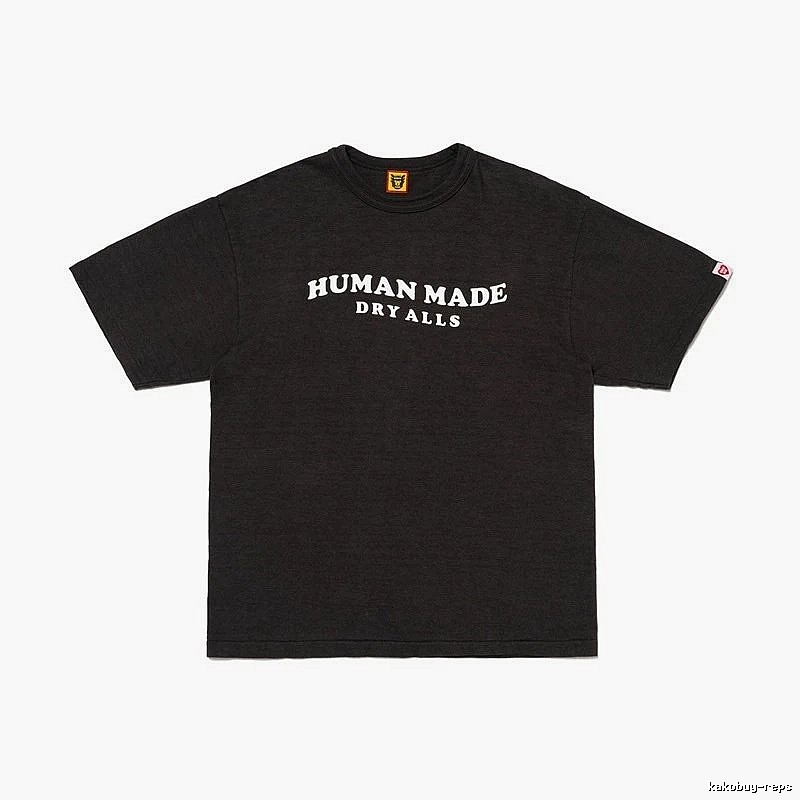 HUMAN MADE DRYALLS Vintage Style Black T-shirt