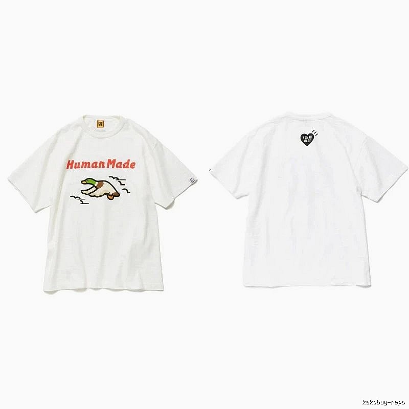 Human Made Premium Style Heart logo T-shirt Black Green Human for Minimal Outfits