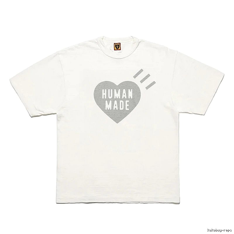 Human Made Statement Heart logo T-shirt Black Green Human for Easy Pairing