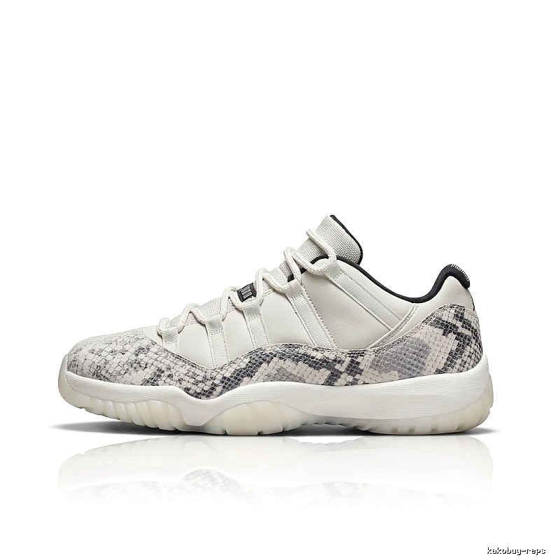 Jordan 11 Snake Print Fashionable Athletic Shoes