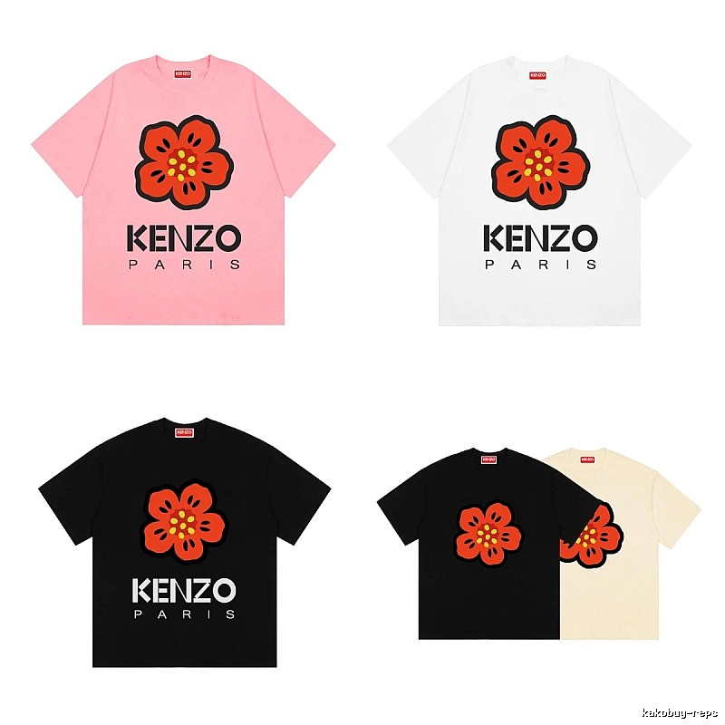 KENZO Begonia Casual Style Short-sleeved T-shirt