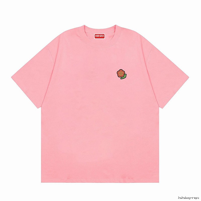 KENZO Begonia Collection Casual Style Pink T-Shirt