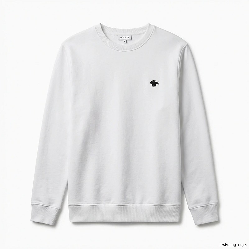 Lacoste simple style white sweatshirt