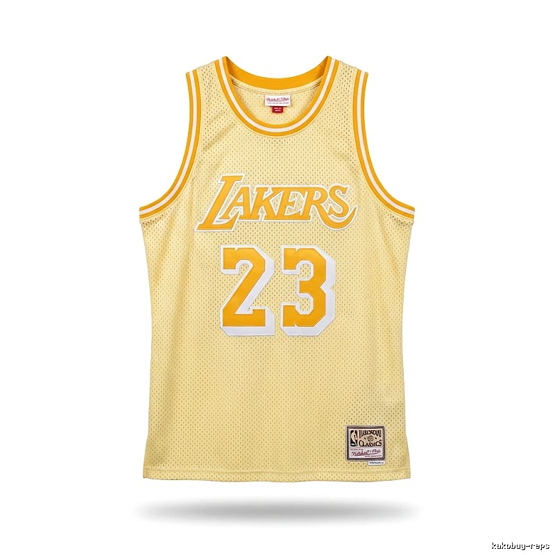 LBJ Lakers retro yellow jersey
