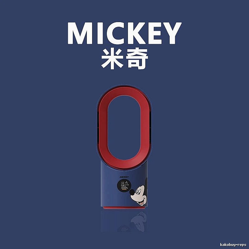 Lotso Desk Cooling Misting Bladeless Fan Mickey Character Misting Bladeless Smart Control Oscillation Digital Display Long Runtime Two Mist Levels