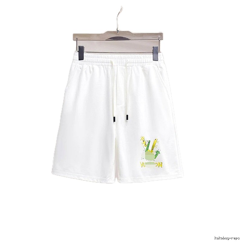 Louis Vuitton Cartoon Print Casual White Shorts