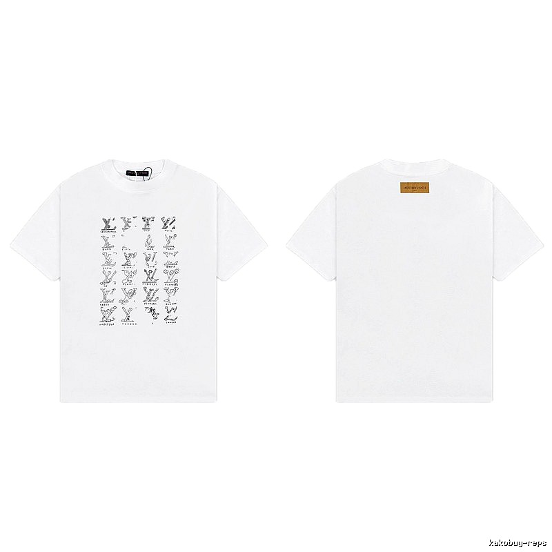 Louis Vuitton Graffiti Trend Style White T-Shirt