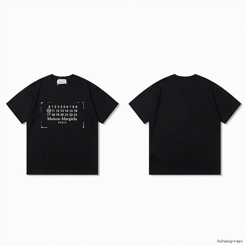 Maison Margiela Digital Style Black T-shirt