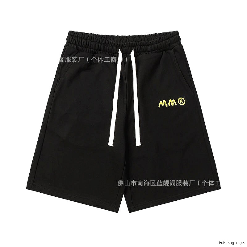 Maison Margiela minimalist style black shorts