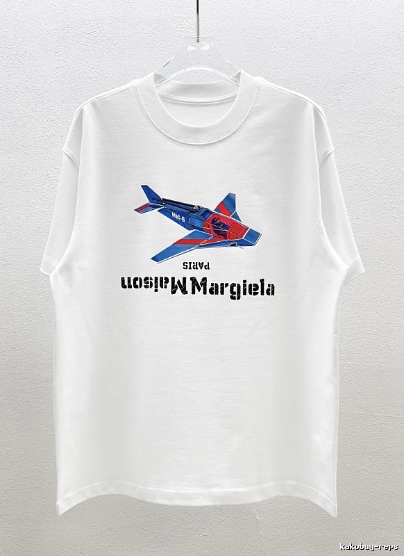 Maison Margiela MM6 Fighter Jet Print White T-Shirt