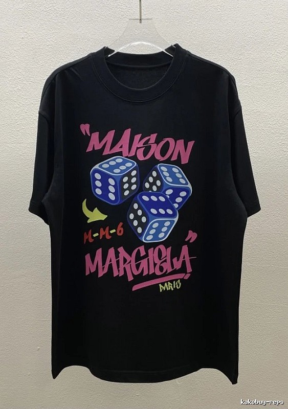 Maison Margiela MM6 Street Style Black Short Sleeve T-Shirt