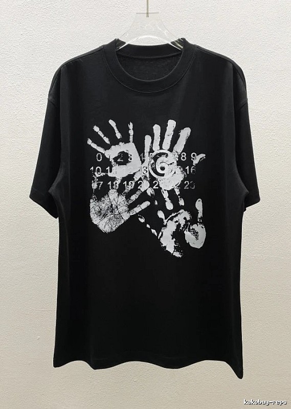 Maison Margiela MM6 Street Style Black T-Shirt