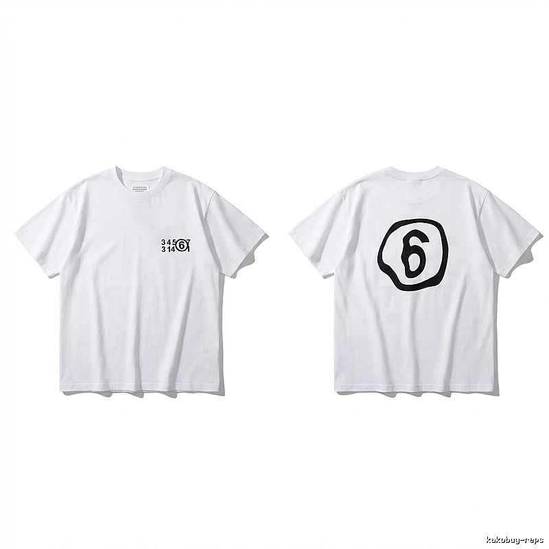 Maison Margiela white T-shirt with digital printing