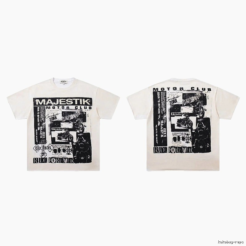 MAJESTIK Motorcycle Club Vintage Off-white T-shirt