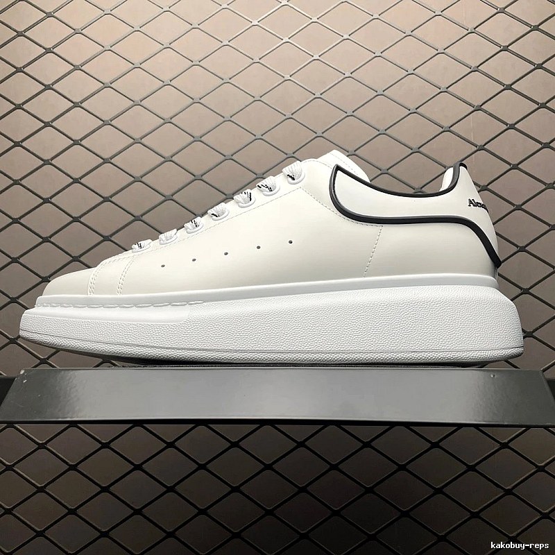 McQueen Oversized Sneakers in White and Black, Finished with Statement Proportions