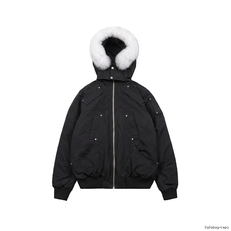 Michael Kors black utility-style down jacket