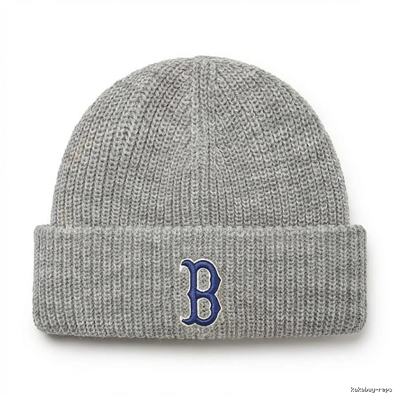 MLB letter trendy brand grey woolen hat