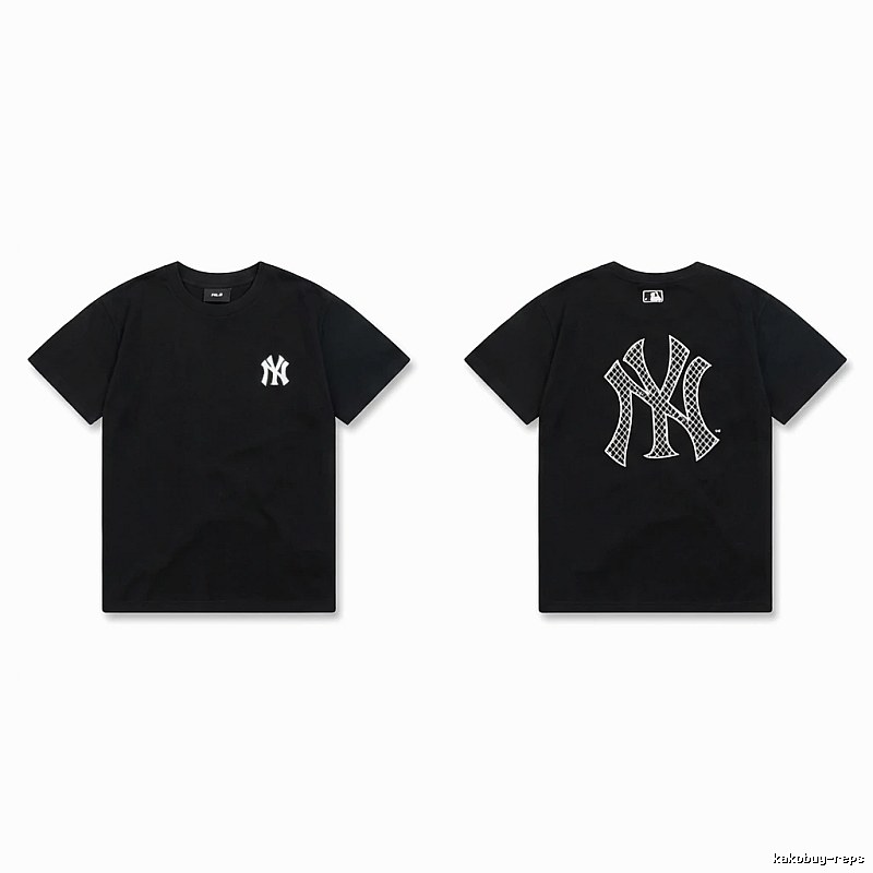 MLB NY Series Trendy and Cool Style Black T-shirt