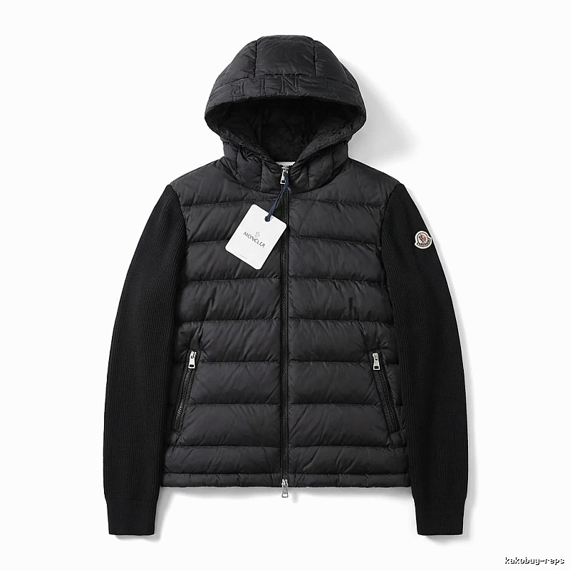 Moncler black stylish down jacket
