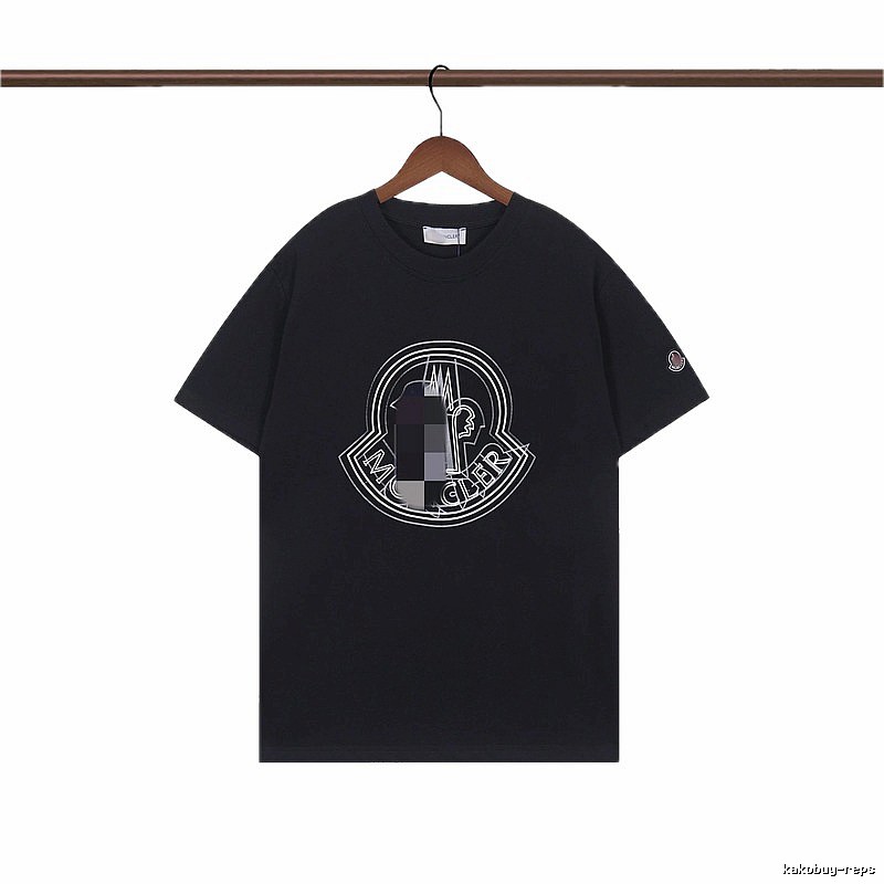 Moncler Classic Logo Casual Black Short-sleeve T-shirt