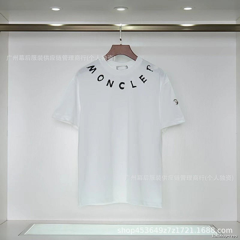 Moncler Graffiti Casual Style White Short-sleeve T-shirt