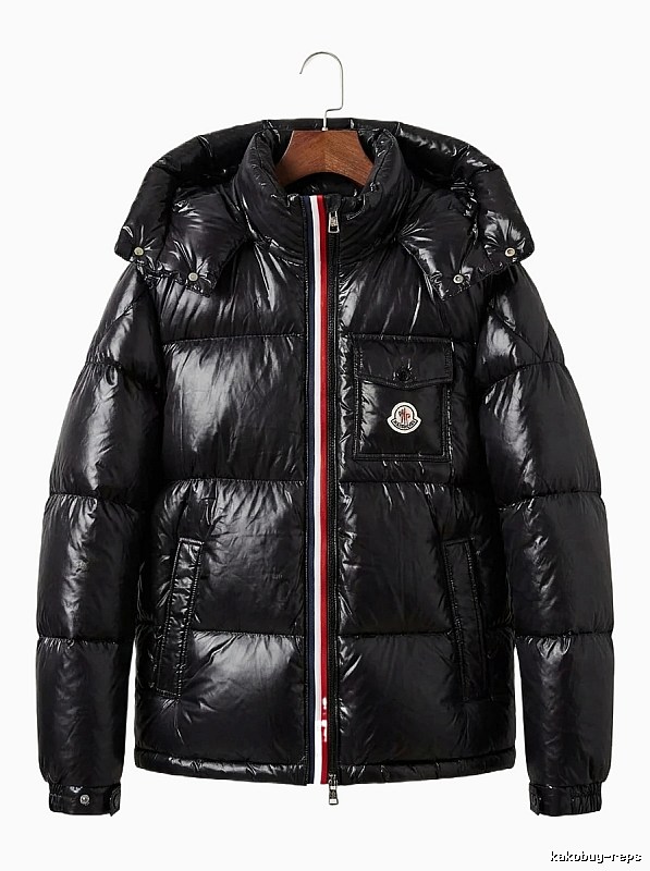 Moncler Shiny and Stylish Black Down Jacket
